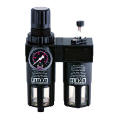 Filtro - riduttore - lubrificatore con manometro 1/4" x 1/4"