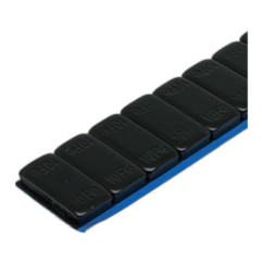 Contrappeso adesivo Italmatic in acciaio rivestito nero per SUV e fuoristrada BLUE TAPE mod. 310N gr. 120