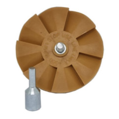 Mola rimozione adesivo dentata gambo filettato e adattatore 6 mm