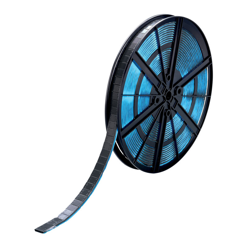 Contrappeso adesivo Perfect in rullo in acciaio rivestito nero BLUE TAPE mod. 397RB