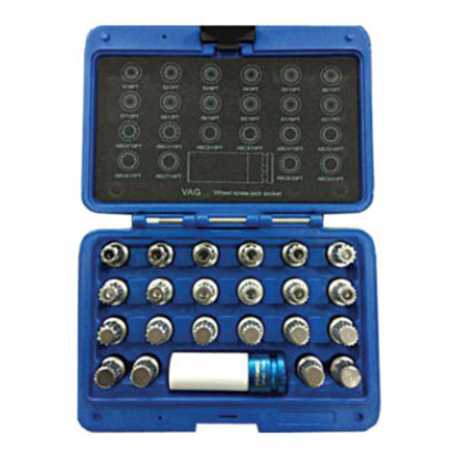 Set 21 pezzi - inserti per bulloni di sicurezza VAG