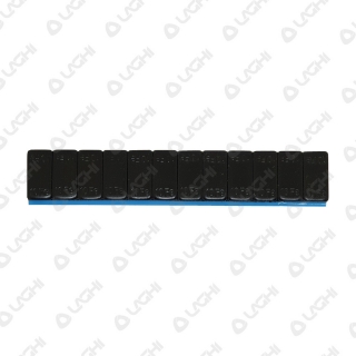Contrappeso adesivo in acciaio rivestito nero per SUV e fuoristrada mod. 310N gr. 120